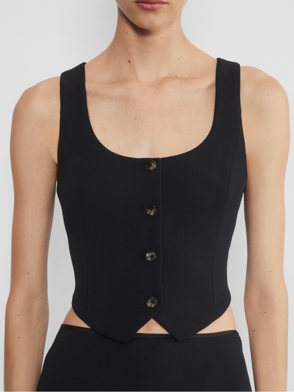 Aritzia Wilfred Rocco Vest in Black